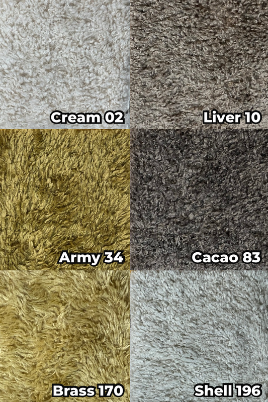DOODLE stoffprøver (myk kunstpels)