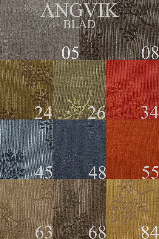 ANGVIK BLAD stoffprøver