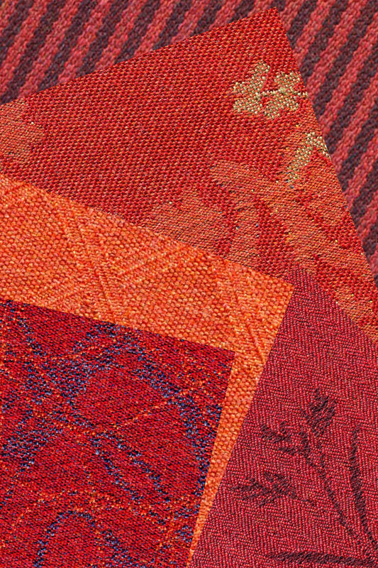 Stoff Ull 3- rødtoner