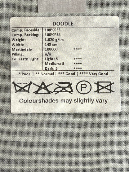 DOODLE stoffprøver (myk kunstpels)