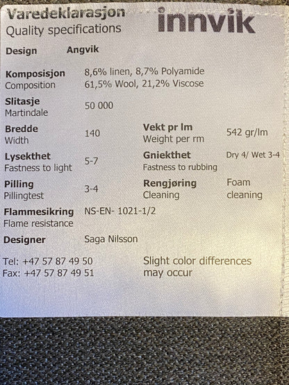 ANGVIK UNI møbelstoff