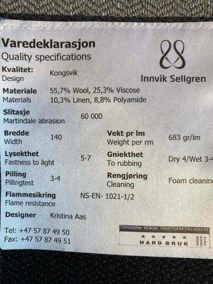 KONGSVIK  møbelstoff