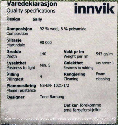 SALLY - uni  møbelstoff