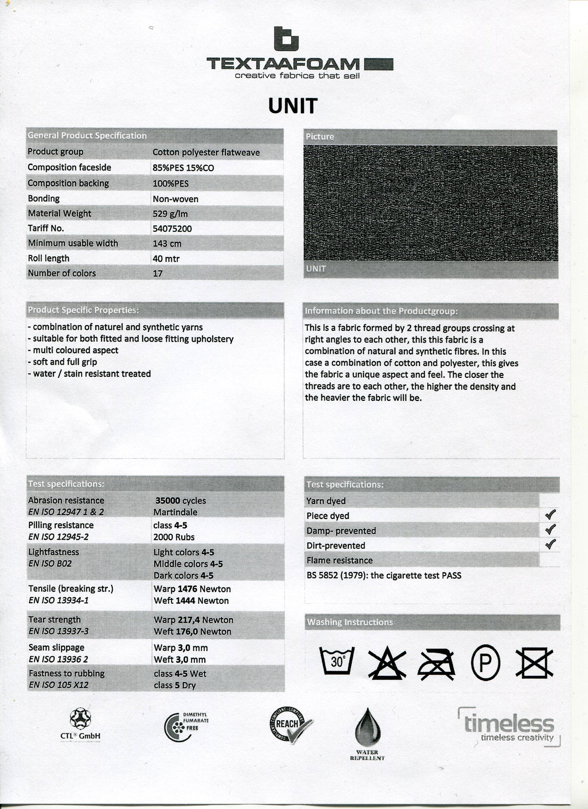 UNIT - Møbelstoff